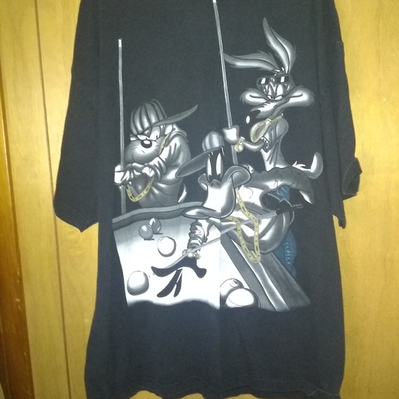 VINTAGE LOONEY TUNES GRAPHIC TEE POOL GAME MENS - Picture 3 of 7